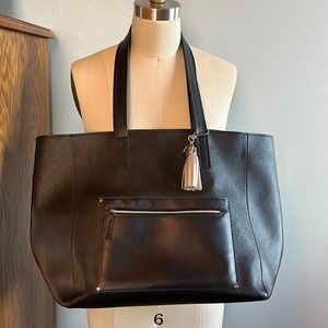 Black bag with zipper closure